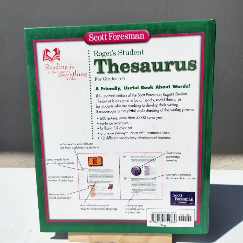 Scott Foresman Roget's Student Thesaurus Dictionary Hardcover School supplies